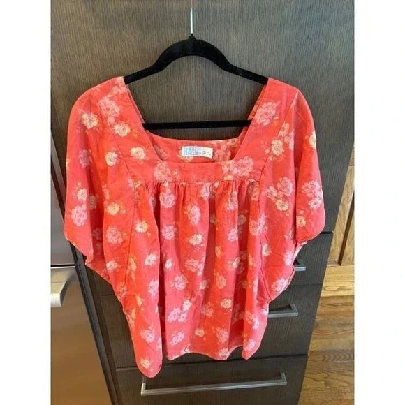 Time &‎ Tru blouse floral oversized boho 2XL