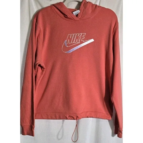 Nike Womens Hoodie Pullover ‎ Size Small Coral