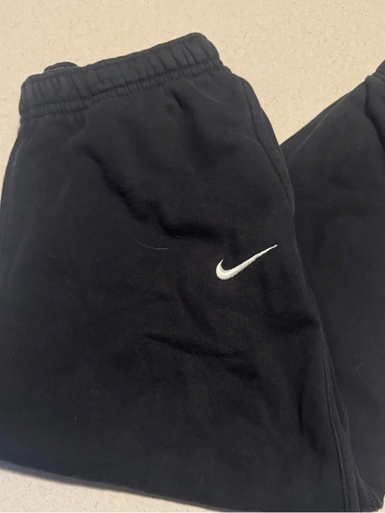Nike Black Joggers with White Swoosh