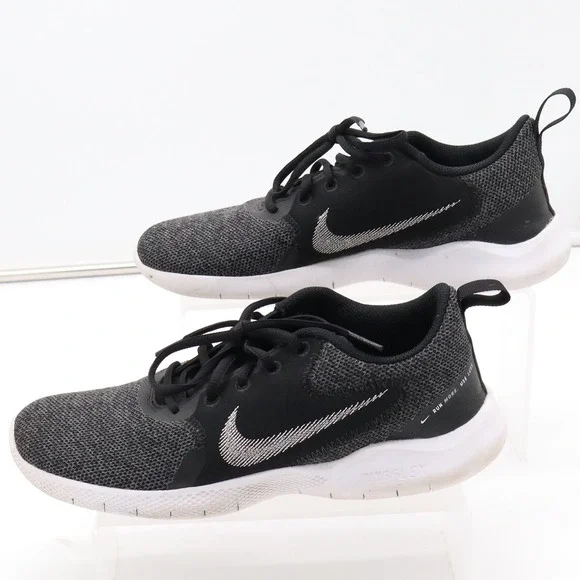 Nike Flex Experience Run 10 Women's 9.5 Black Grey Running Shoes
