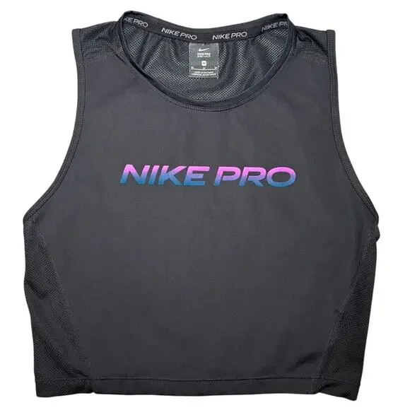 Nike Pro Cropped Mesh Running Tank Women's Medium