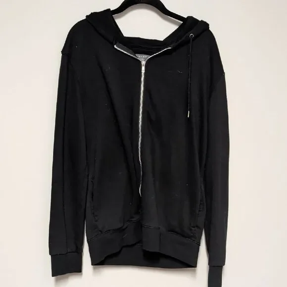 Primark Black Zip Up Hoodie