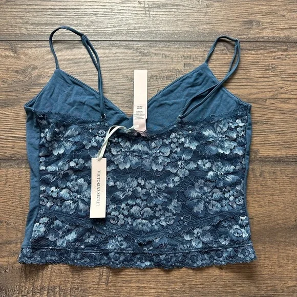 Victoria's Secret Teal Lace Top