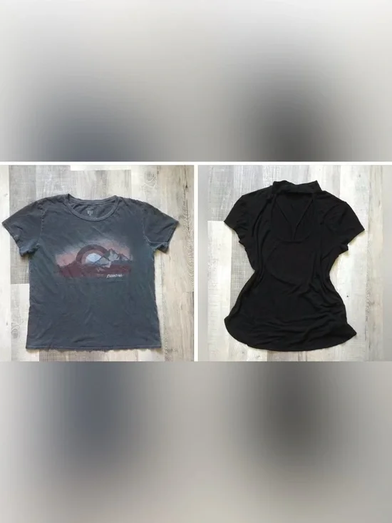 Short-Sleeve Relaxed Fit Tops Size L
