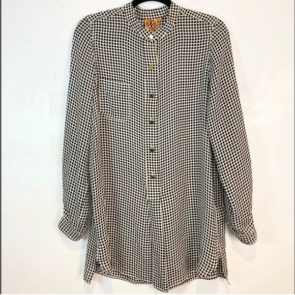 Tory Burch polka dot tunic, sz 8