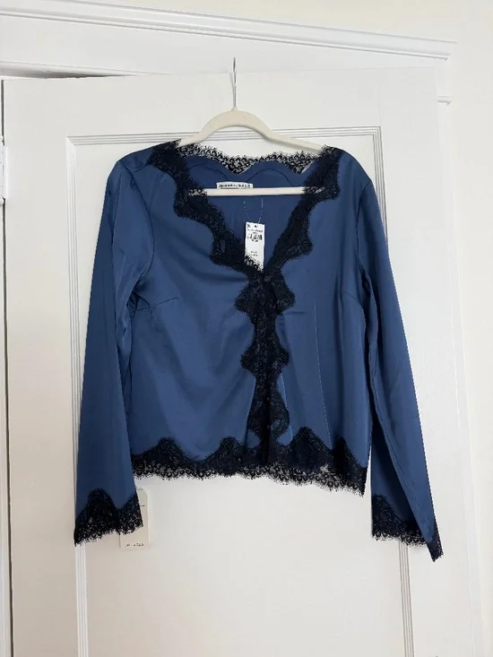 Abercrombie satin blouse