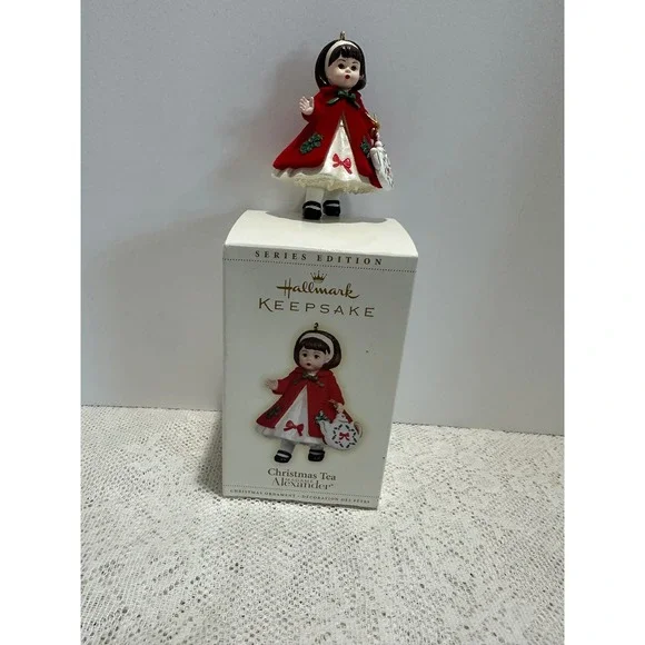 Hallmark Keepsake Christmas Tea Alexander Series Edition‎ Ornament Doll Red Coat