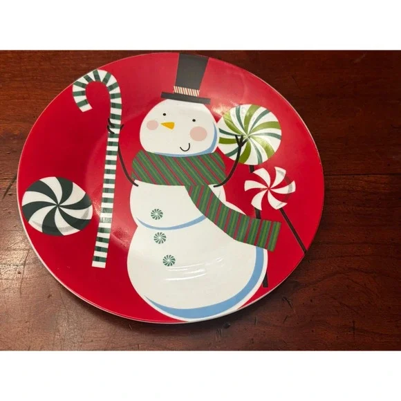 New Royal‎ Norfolk Target Christmas Snowman Collectible Cookie Plate