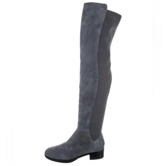 Tory Burch Gray Over-the-Knee Boots