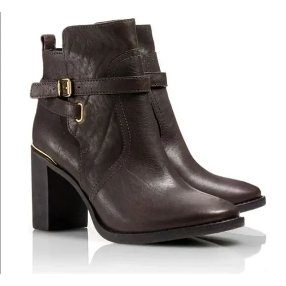 Tory Burch Kayden Booties in Dark Chocolate Size 7.5