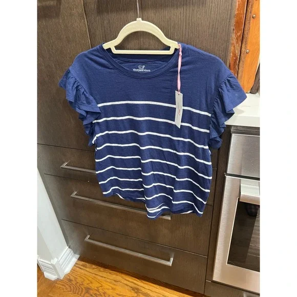 Vineyard vines‎ flutter sleeve surf tee women's XS nwt