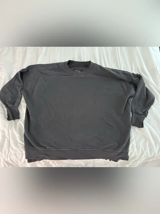 Aerie Oversized Grey Size XS Pullover Crewneck Sweatshirt