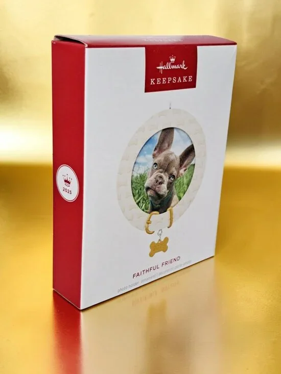 HALLMARK KEEPSAKE CHRISTMAS ORNAMENT 2025 FAITHFUL FRIEND FRAME