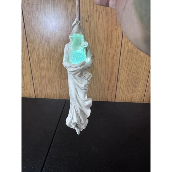NEW 2025 Cracker Barrel Ghost With Crystal Ball Ornament Light Up NWT
