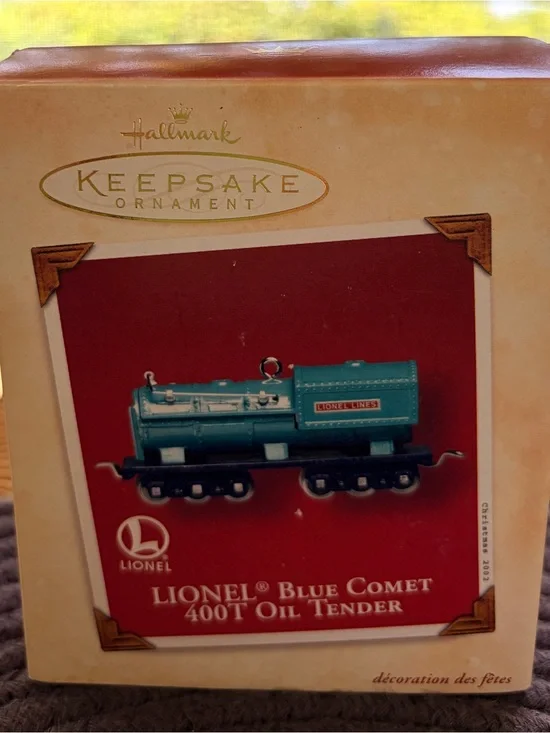 Hallmark Lionel Blue Comet Ornament 400T Oil Tender