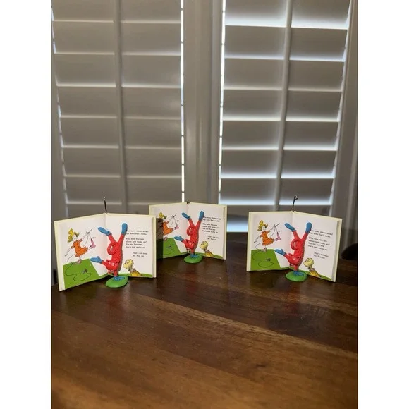Dr‎ Seuss Fox in Socks Miniature Book Ornament 2023 Hallmark Keepsake Lot