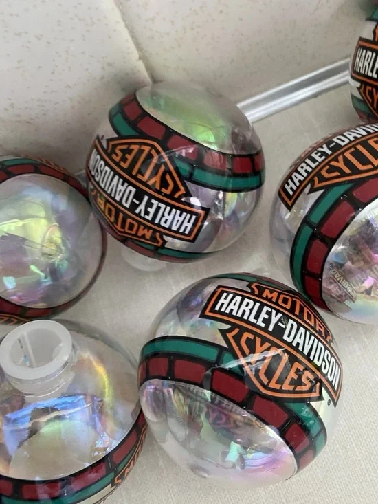 Harley Davidson Christmas Bulb Covers Lot Of 6