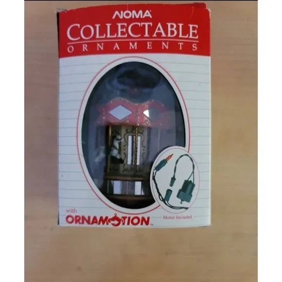 Vintage Noma OrnaMotion Rotating Christmas Ornament‎ Merry-go-round 1989
