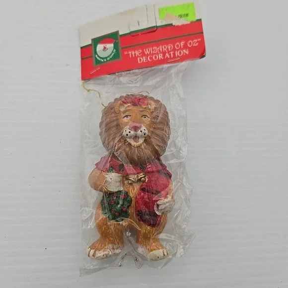 VINTAGE‎ CHRISTMAS SANTA'S WIZARD OF OZ LION ORNAMENT K.ADLER