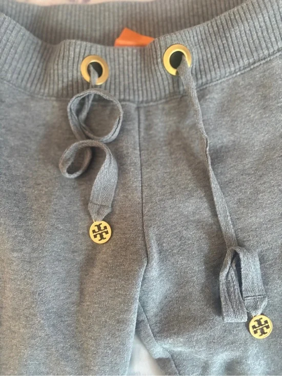 TORY BURCH | Gray Sweatpants with Drawstring