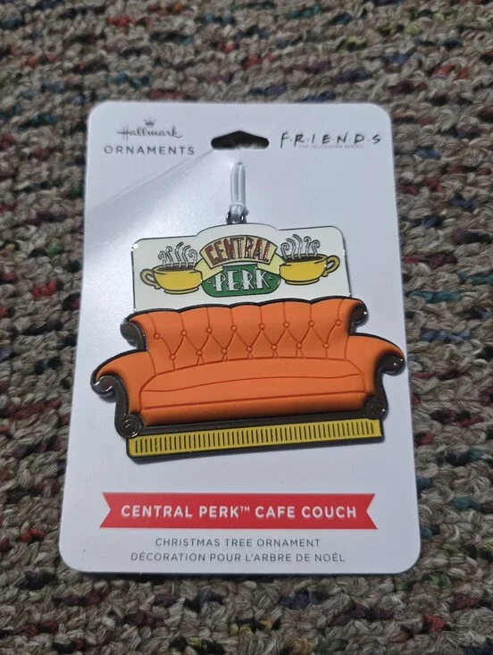 Hallmark Friends Central Perk Orange Couch Ornament NEW Metal Universal Studios