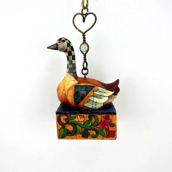 6 Geese Laying Jim Shore Heartwood Creek 12 Days of Christmas Ornament 2005