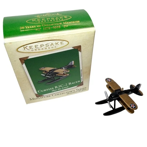 Hallmark Keepsake 2003 Curtiss R3C-2 Racer Miniature Ornament Skys the Limit 3