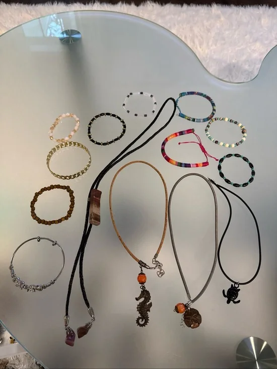 Huge Lot Of Bracelets And Necklaces