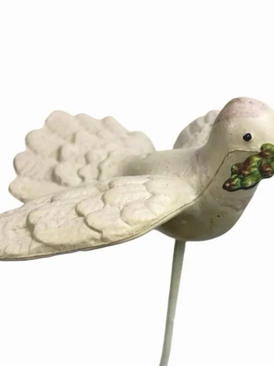 Vintage Peace Dove Bird Ornament Lot Of 15 Christmas Tree Holiday
