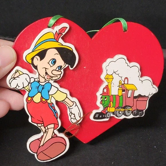 Vtg Walt Disney Christmas Ornament Vintage Holiday Pinocchio Kurt Adler train
