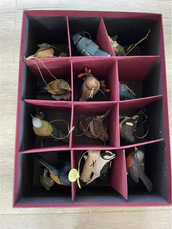 Danbury Mint The Song Bird Christmas Ornaments Box Of 12