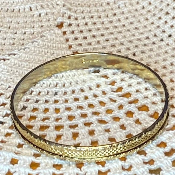Intricate Gold Textured Bracelet