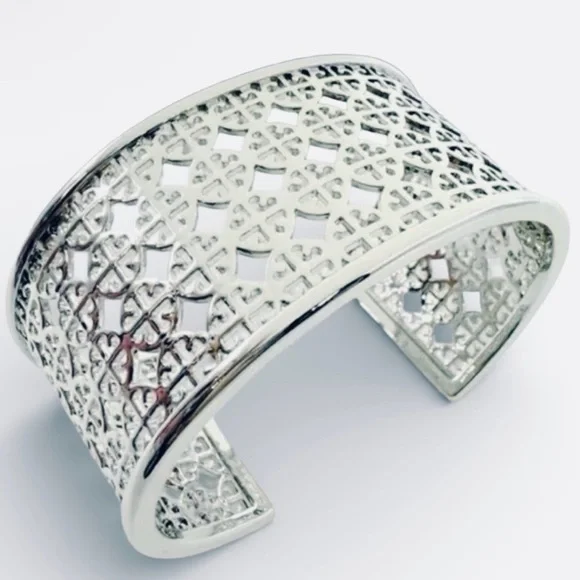 Tory Burch • Miller T Cuff Bangle Silver NWT $198