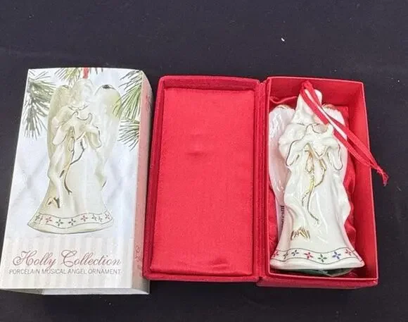 Formalities by Baum Bros Porcelain Angel Ornament MIB! -S1T
