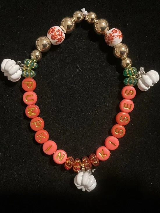 Pumpkin Kisses Fall Bracelet | Harvest Collection | Autumn Jewelry