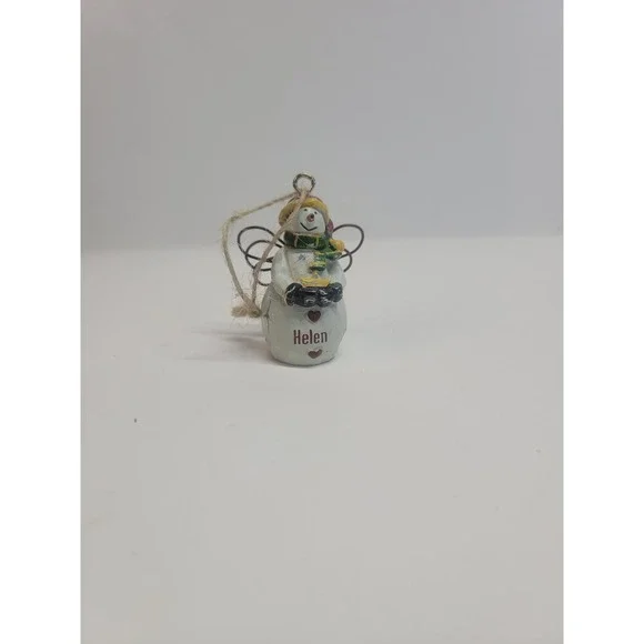 Personalized Helen Snowman Angel Christmas‎ Ornament Winter Holiday Decor