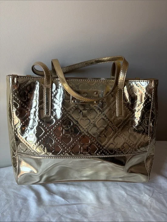 kate spade Metallic Gold Embossed Tote
