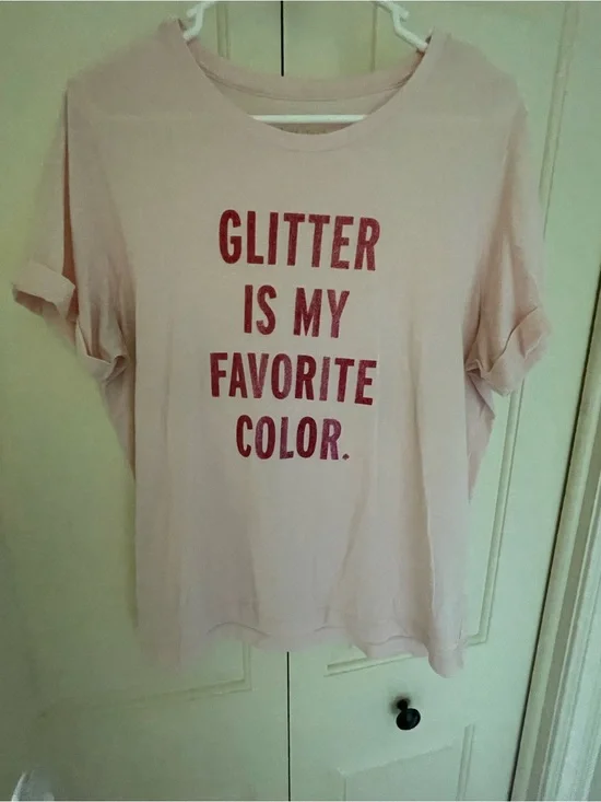 kate spade Pink Graphic 'Glitter Is My Favorite Color' Tee