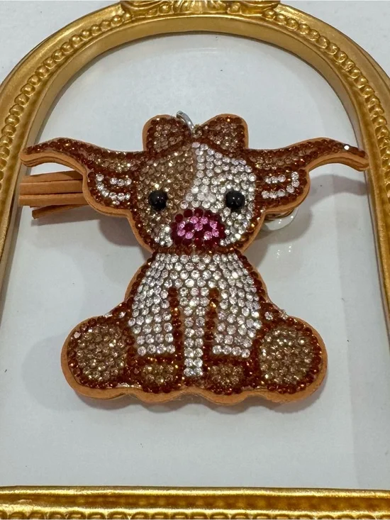 New Brown Baby Longhorn Keychain/Bag Charm