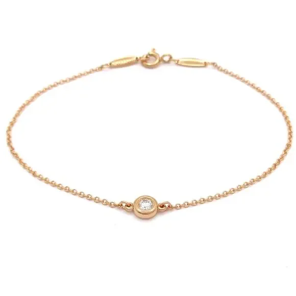 Tiffany & Co. By The Yard Bracelet 18K Rose Gold Diamond
