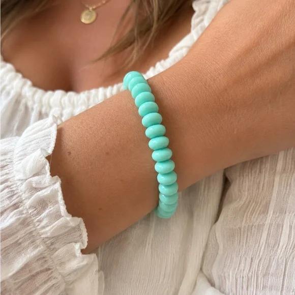 Turquoise Plastic Bangle Bracelet