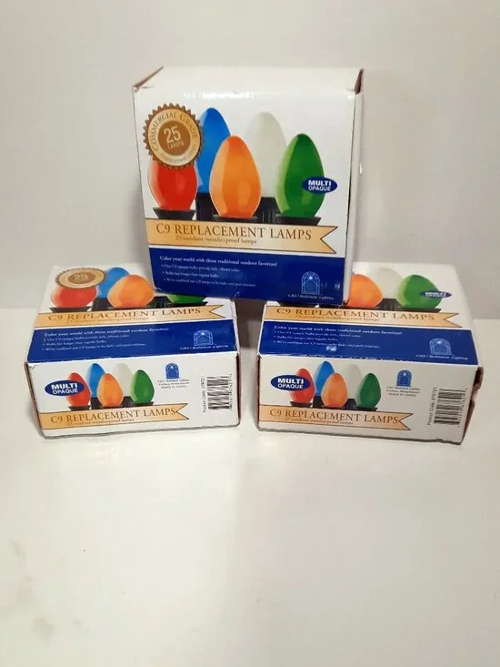 64 Outdoor Bethlehem Lighting C9 Replacement Bulbs Untested