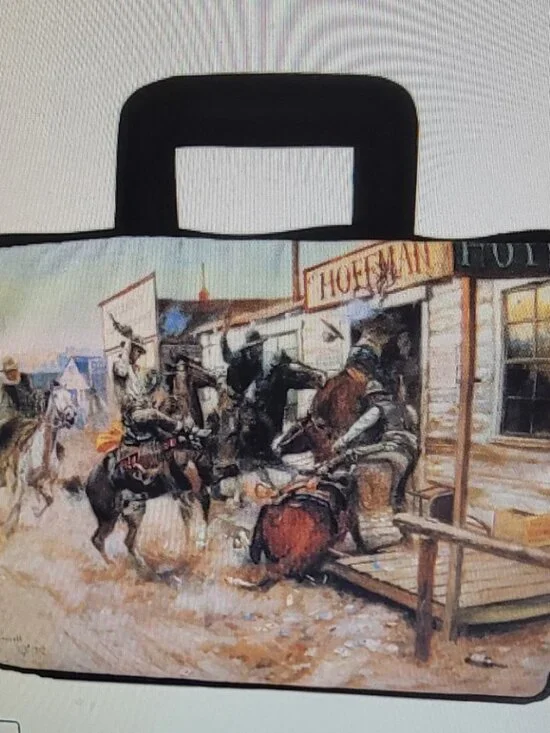 Western/Cowboy Small Laptop Bag