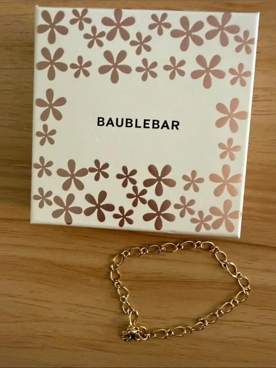 BaubleBar Gold Link Chain Bracelet