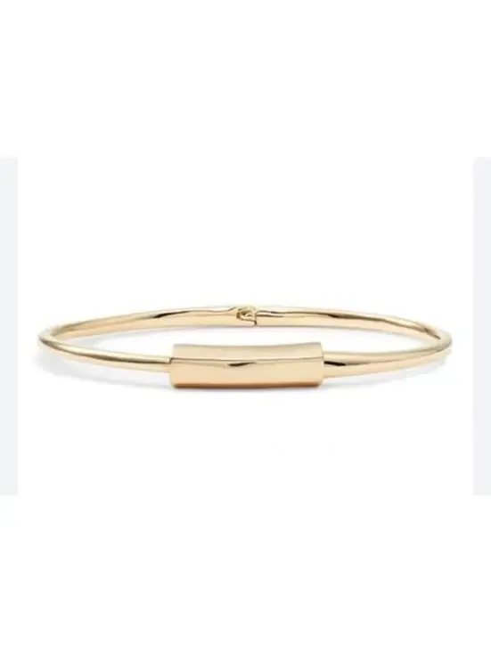 ALLSAINTS Hinged Bangle Bracelet, Designer Jewellery, Small/Medium Size