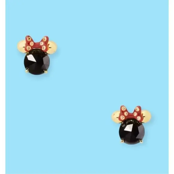 Disney x Kate Spade NEW earrings -  Minnie Mouse black