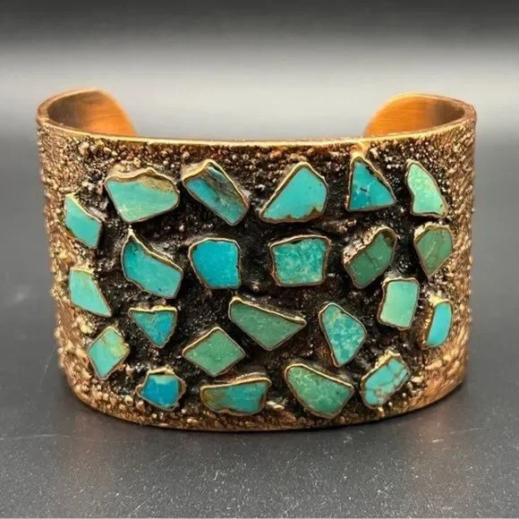 Bell Trading Company Copper Cuff Bracelet with Turquoise