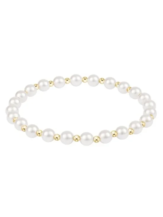 New Enewton Grateful Pattern Pearl 5mm 14kt Gold-filled Beads Bracelet