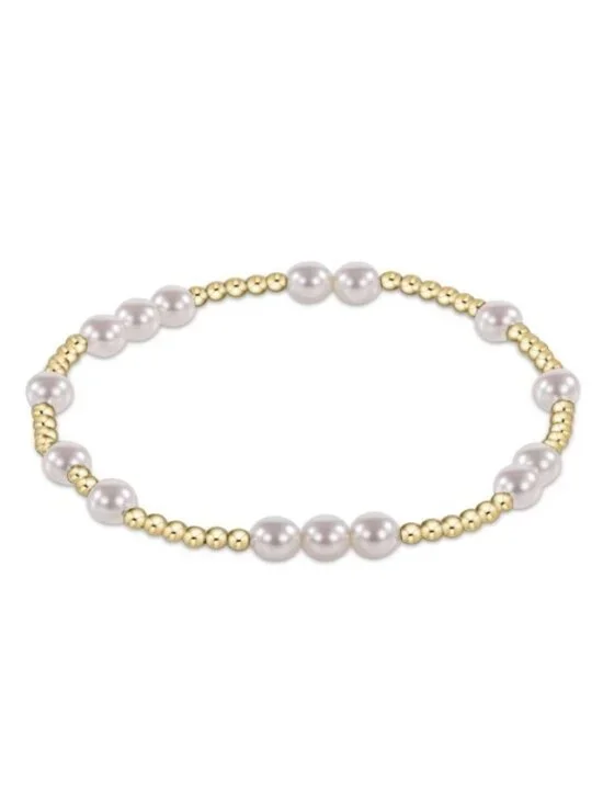 New Enewton Hope Unwritten EXTENDS Pearl 5mm 14kt Gold-filled Beads Bracelet