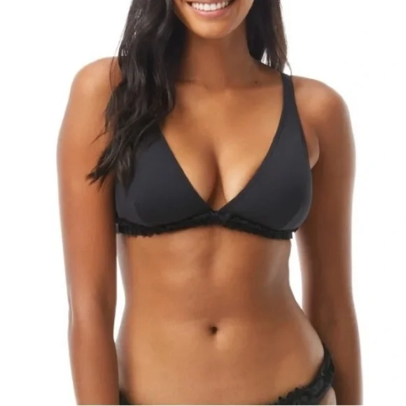 NWT Kate Spade Mini Ruffle French Bikini Top